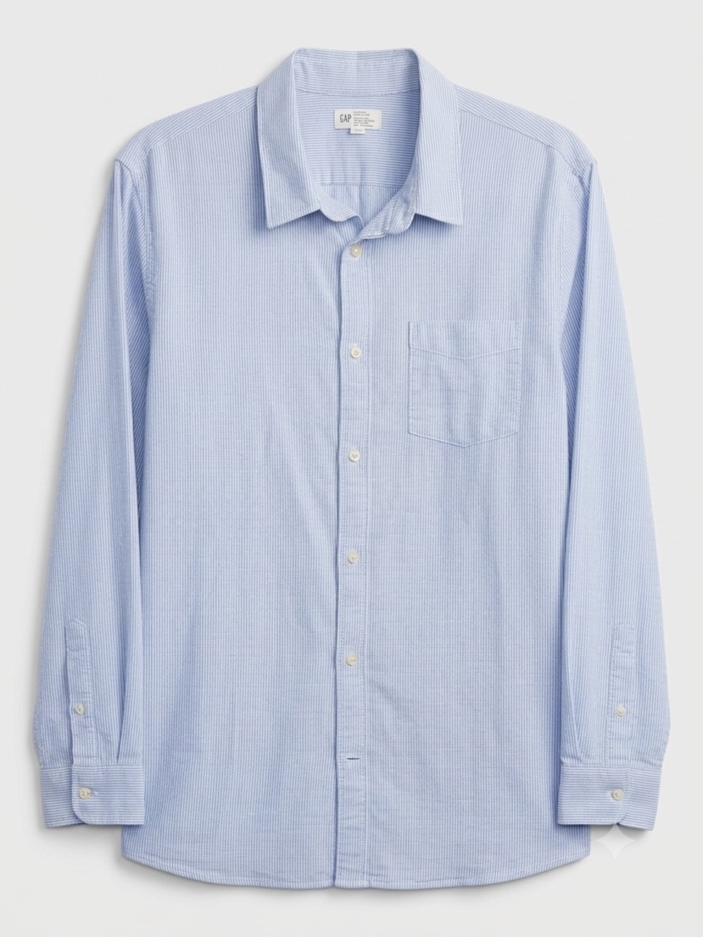 GAP Linen Cotton Lightweight Stripped Button Up Business Casual Shirt Men’s XXL